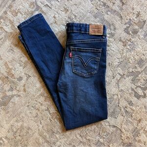 Levi's Dark Blue Girls Skinny Jeans